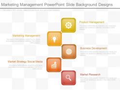 Marketing management powerpoint slide background designs