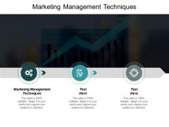 Marketing management techniques ppt slides background cpb