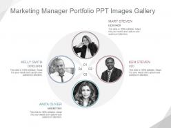 Marketing manager portfolio ppt images gallery
