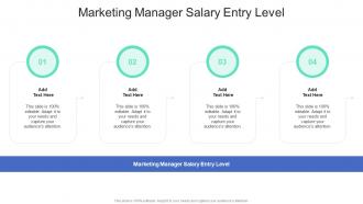 Marketing Manager Salary Entry Level In Powerpoint And Google Slides Cpb