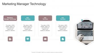 Marketing Manager Technology In Powerpoint And Google Slides Cpb