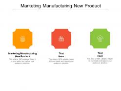 Marketing manufacturing new product ppt powerpoint presentation graphics cpb