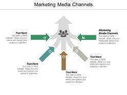 Marketing media channels ppt powerpoint presentation summary brochure cpb