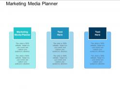 Marketing media planner ppt powerpoint presentation show deck cpb