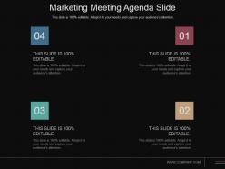 Marketing meeting agenda slide powerpoint slide design ideas