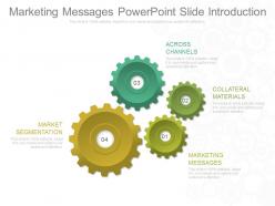 Marketing messages powerpoint slide introduction