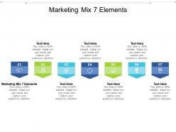 Marketing mix 7 elements ppt powerpoint presentation styles ideas cpb