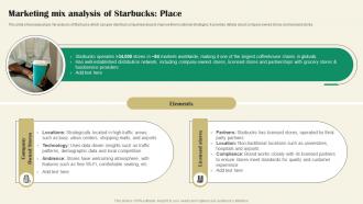 Marketing Mix Analysis Of Starbucks Marketing Strategy A Reference Strategy SS