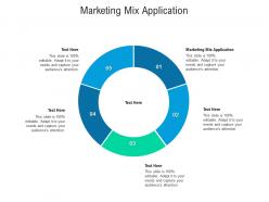 Marketing mix application ppt powerpoint presentation portfolio background cpb