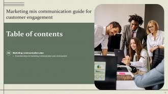 Marketing Mix Communication Guide For Customer Engagement Powerpoint Presentation Slides Researched Visual