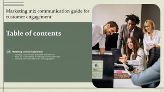 Marketing Mix Communication Guide For Customer Engagement Powerpoint Presentation Slides Good Informative