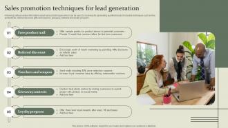 Marketing Mix Communication Guide Sales Promotion Techniques For Lead Generation
