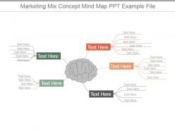 Marketing Mix Concept Mind Map Ppt Example File