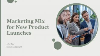 Marketing Mix For New Product Launches PPT Information AT