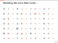Marketing mix icons slide cont growth ppt slides