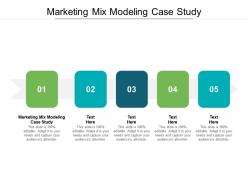 Marketing mix modeling case study ppt powerpoint presentation pictures layout cpb