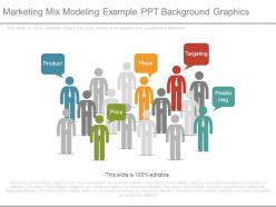 Marketing mix modeling example ppt background graphics