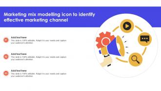 Marketing Mix Modelling Icon To Identify Effective Marketing Channel