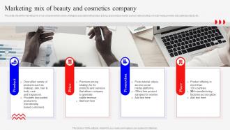 Marketing Mix Of Beauty And Marketing Mix Strategies For Product MKT SS V