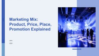 Marketing Mix Product Price Place Promotion Explained PPT Graphics AT