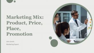 Marketing Mix Product Price Place Promotion PPT Summary AT