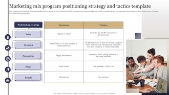 Marketing Mix Program Positioning Strategy And Tactics Template