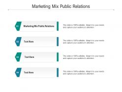 Marketing mix public relations ppt powerpoint presentation show layout ideas cpb