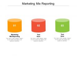 Marketing mix reporting ppt powerpoint presentation summary outline cpb