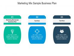 Marketing mix sample business plan ppt powerpoint presentation inspiration outfit cpb