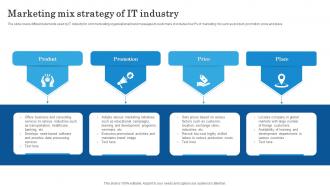 Marketing Mix Strategy Of IT Industry