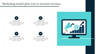 Marketing Model Plan Icon To Increase Revenue