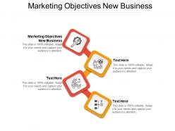 Marketing objectives new business ppt powerpoint presentation model graphics template cpb