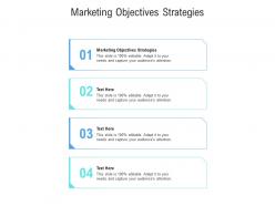 Marketing objectives strategies ppt powerpoint presentation professional images cpb