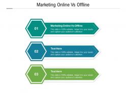Marketing online vs offline ppt powerpoint presentation slides brochure cpb