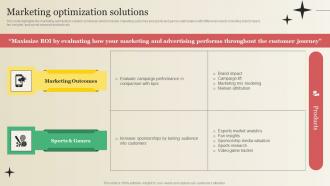 Marketing Optimization Solutions Market Research Company Profile CP SS V