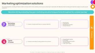 Marketing Optimization Solutions Nielsen Company Profile Ppt Slides Examples