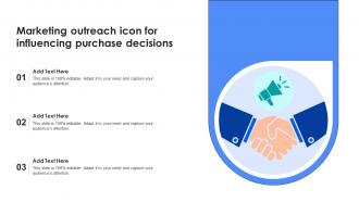 Marketing Outreach Icon For Influencing Purchase Decisions