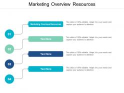 Marketing overview resources ppt powerpoint presentation icon example cpb