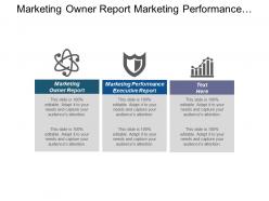 Marketing owner report marketing performance executive report marketing productivity cpb