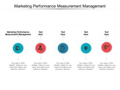 Marketing performance measurement management ppt powerpoint model cpb