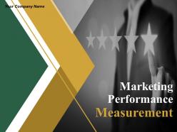 Marketing Performance Measurement Powerpoint Presentation Slides