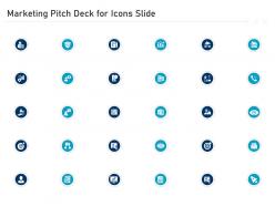 Marketing pitch deck for icons slide ppt background