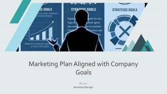 Marketing Plan Aligned With Company Goals PPT Outline AT
