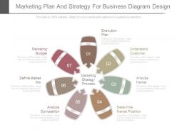 Marketing plan and strategy for business diagram design