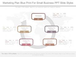 Marketing plan blue print for small business ppt slide styles