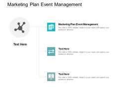Marketing plan event management ppt powerpoint presentation professional background image cpb