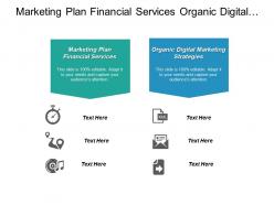 Marketing plan financial services organic digital marketing strategies cpb