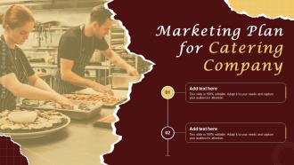 Marketing Plan For Catering Ppt Powerpoint Presentation File