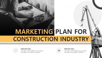 Marketing Plan For Construction Industry Ppt Powerpoint Presentation File Template