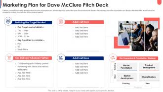 Marketing plan for dave mcclure pitch deck